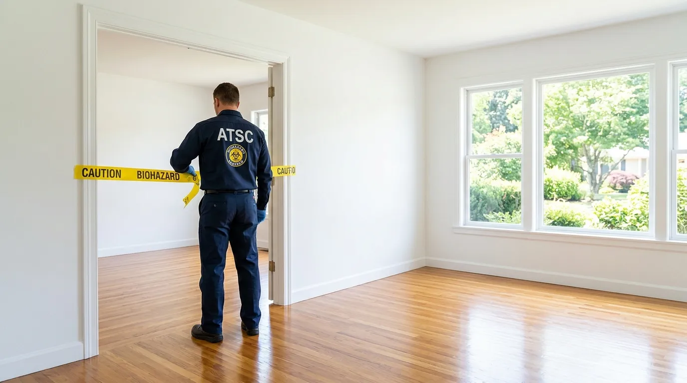 Certified biohazard cleanup crew performing Crime Scene Cleanup in North Brighton